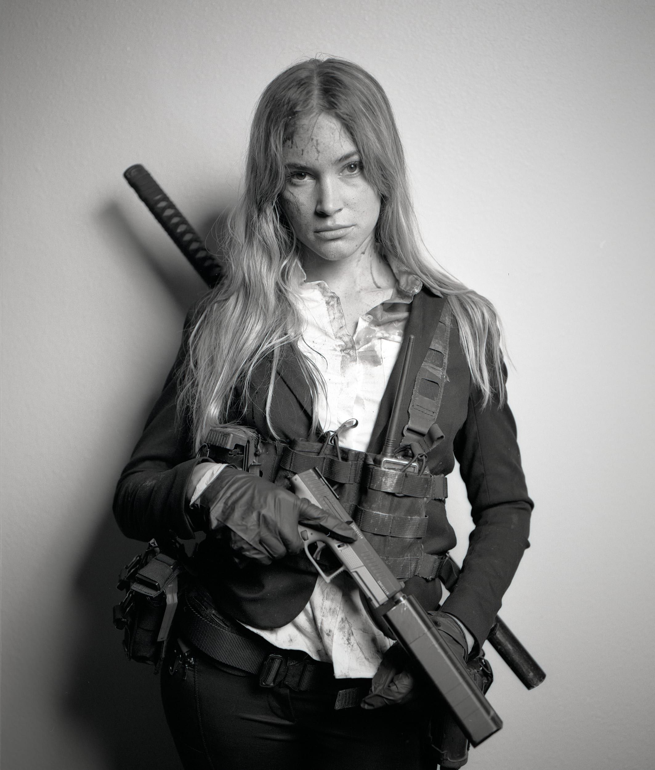 Black and white analog photograph shot on Mamiya RZ67 Pro II and Ilford Hp5 Plus in Arizona by TheAnalogPhotographer (United States). [Portraits]