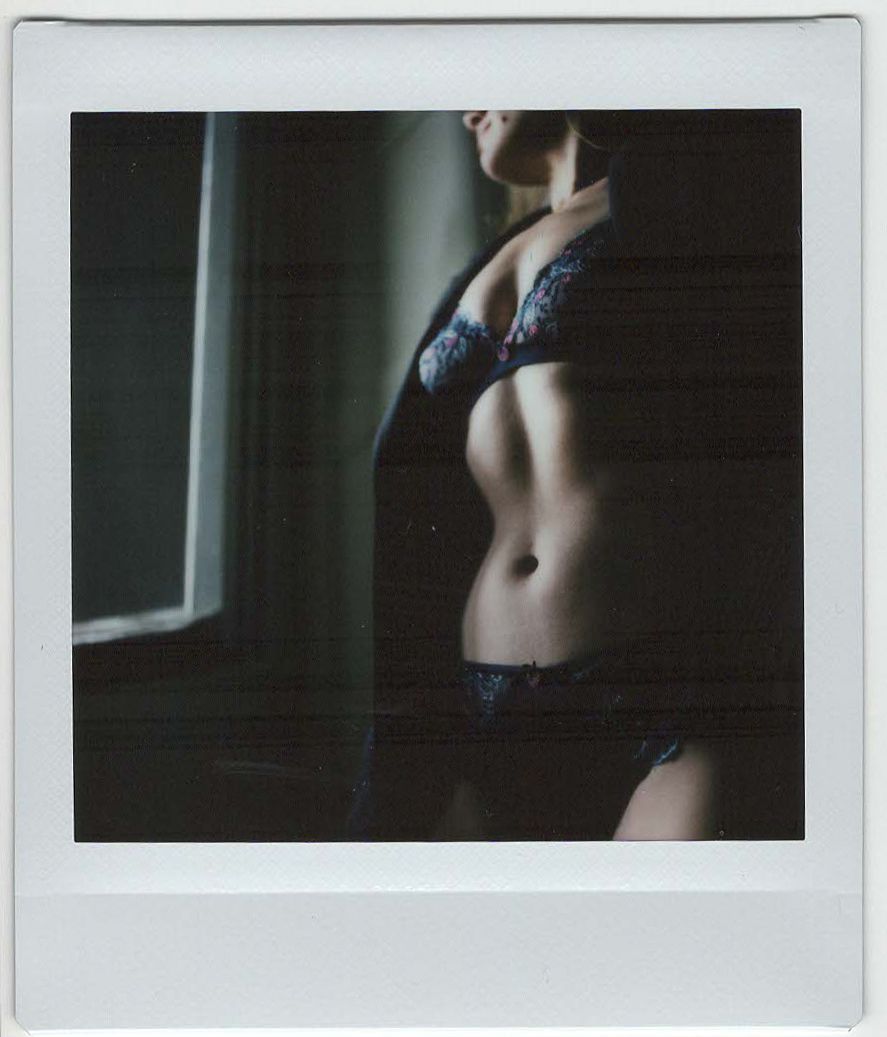 Color analog photograph shot on Mamiya RZ67 Pro II and Instax Square in Florence, Italy by TheAnalogPhotographer (United States). [Boudoir (SFW)]