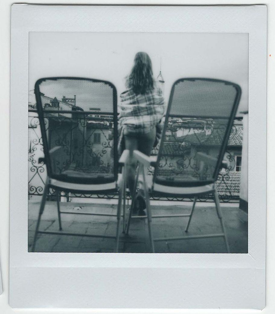 Black and white analog photograph shot on Mamiya RZ67 Pro II and Instax Square in Florence, Italy by TheAnalogPhotographer (United States). [Boudoir (NSFW)]