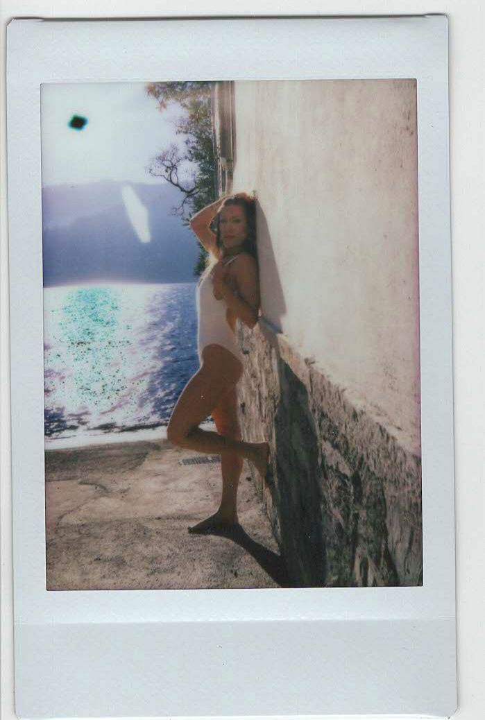Color analog photograph shot on Leica Sofort and Instax Mini in Lake Como, Italy by TheAnalogPhotographer (United States). [Fashion]