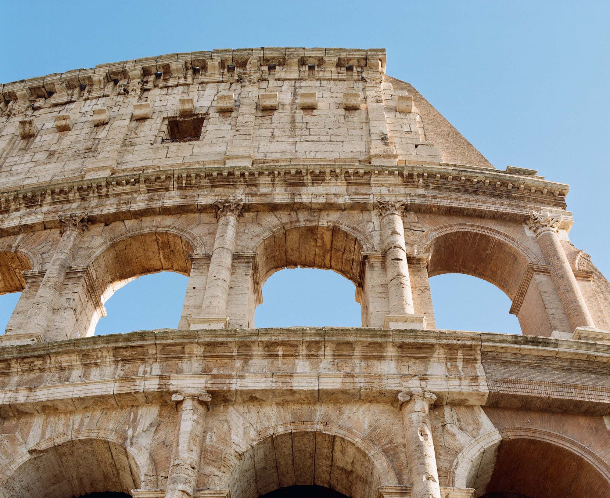 Color analog photograph shot on Mamiya RZ67 Pro II and Kodak Gold 200 in Rome, Italy by TheAnalogPhotographer (United States). [Travel]