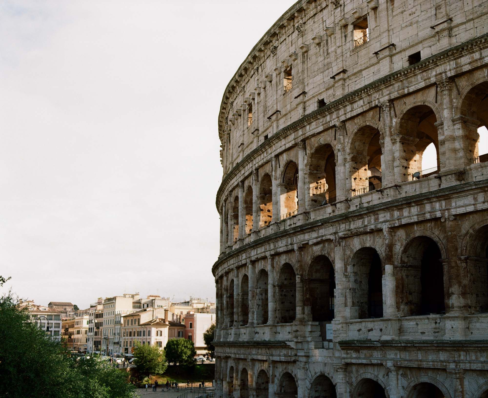 Color analog photograph shot on Mamiya RZ67 Pro II and Kodak Gold 200 in Rome, Italy by TheAnalogPhotographer (United States). [Travel]
