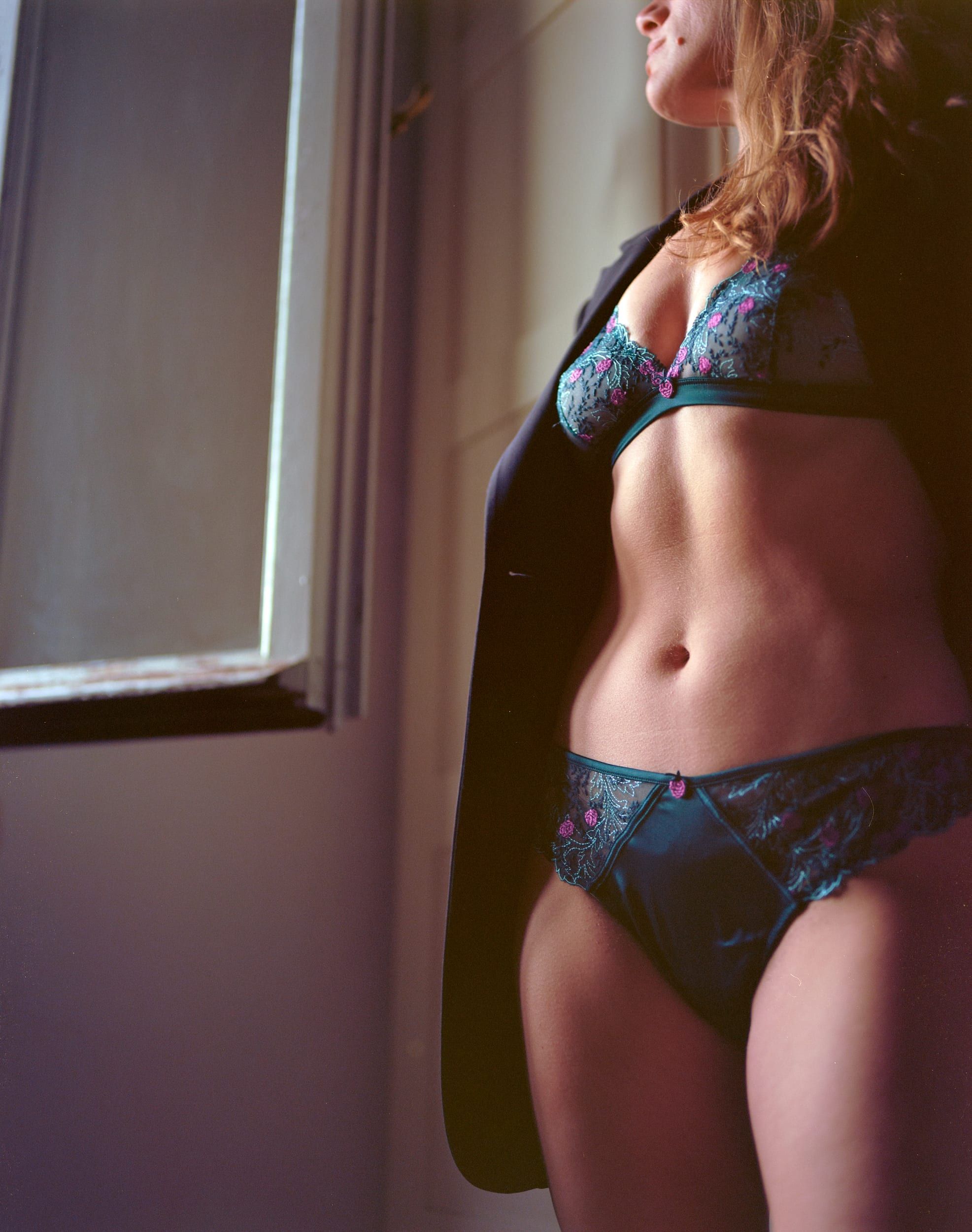 Color analog photograph shot on Mamiya RZ67 Pro II and Kodak Professional Ektar 100 in Florence, Italy by TheAnalogPhotographer (United States). [Boudoir (SFW)]
