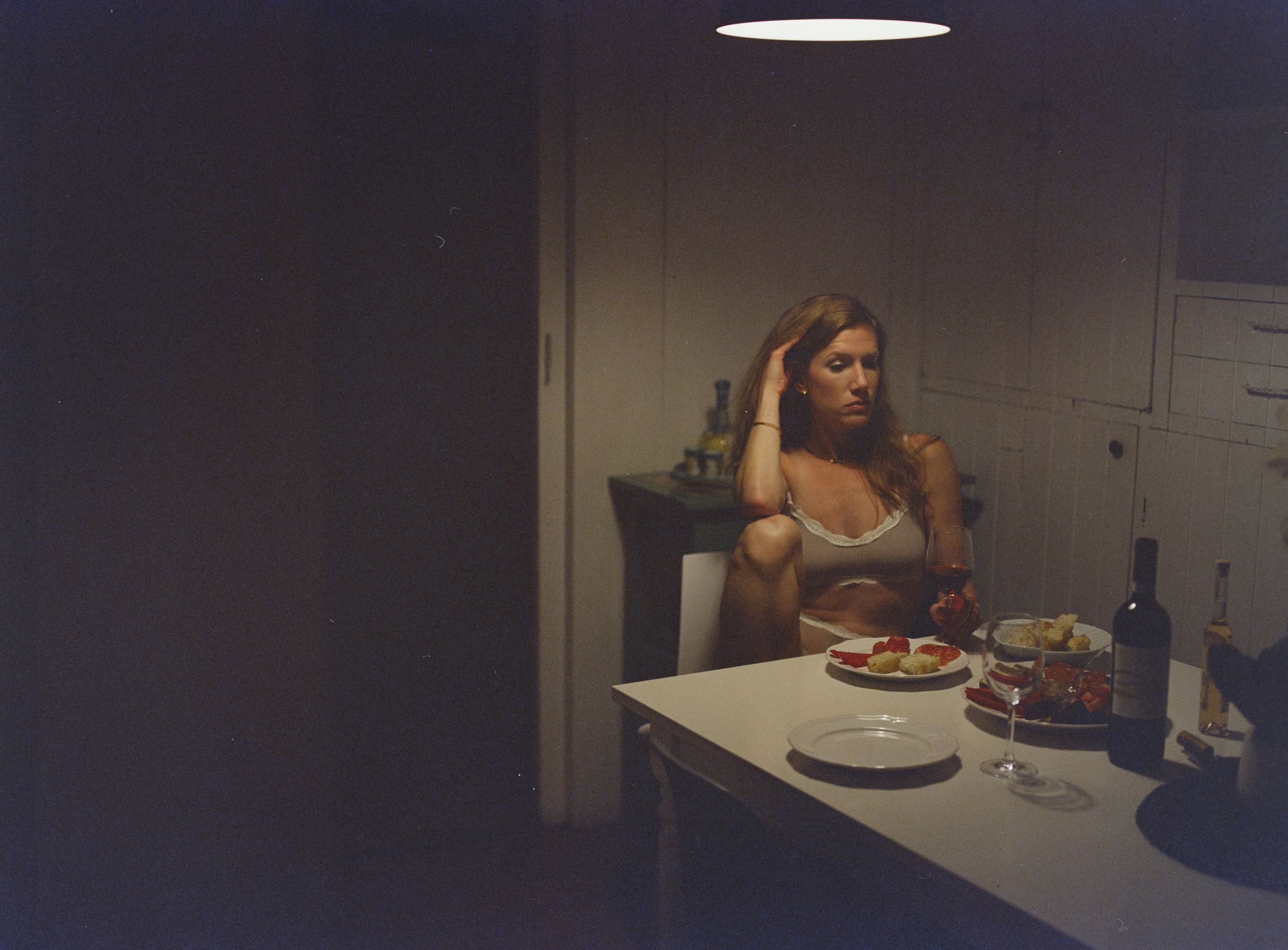 Color analog photograph shot on Mamiya RZ67 Pro II and Kodak Vision3 500T with Sekor 90mm in Florence, Italy by TheAnalogPhotographer (United States). [Boudoir (SFW)]