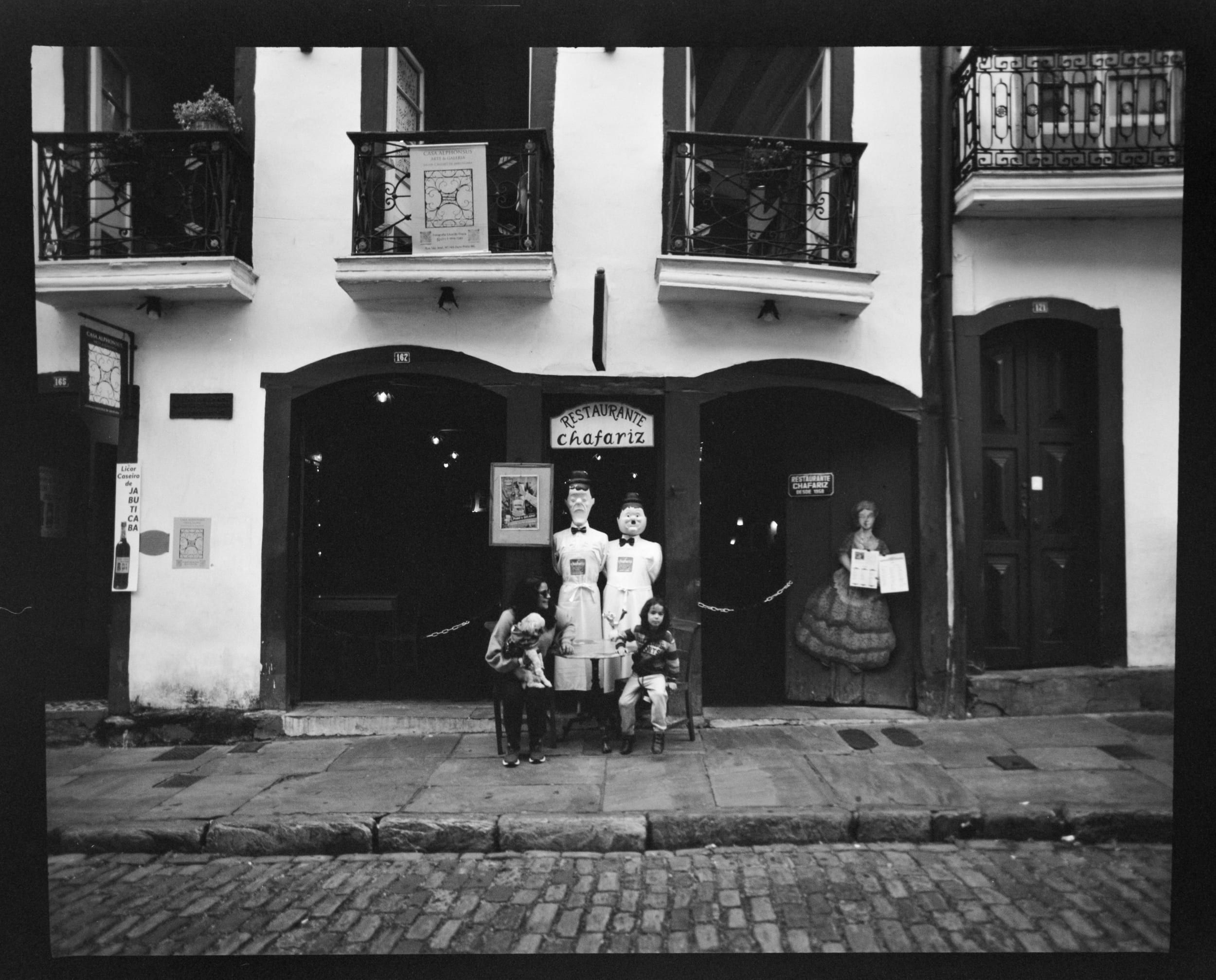 Black and white analog photograph shot on Pentax 67 and Lucky SHD 400 with Takumar 105mm f/2.4 in Ouro Preto, Brazil by geologyncoffee (Brazil). [Travel]
