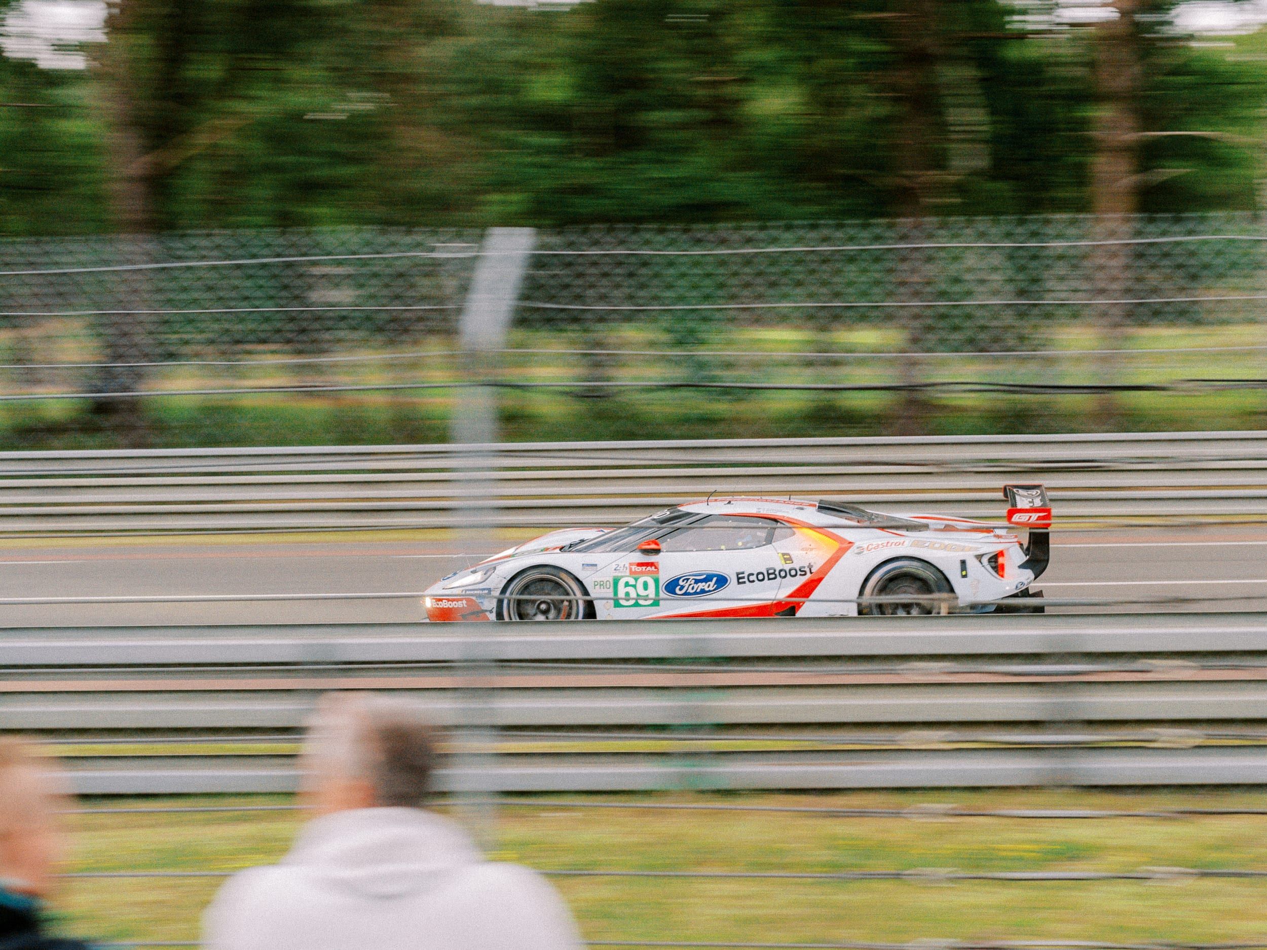 Color analog photograph shot on Hasselblad H1 and Fujifilm Fujicolor Pro 400h Professional with 100mm f2.2 in Le Mans, France by Jack_von_Linden (United States). [Automotive]