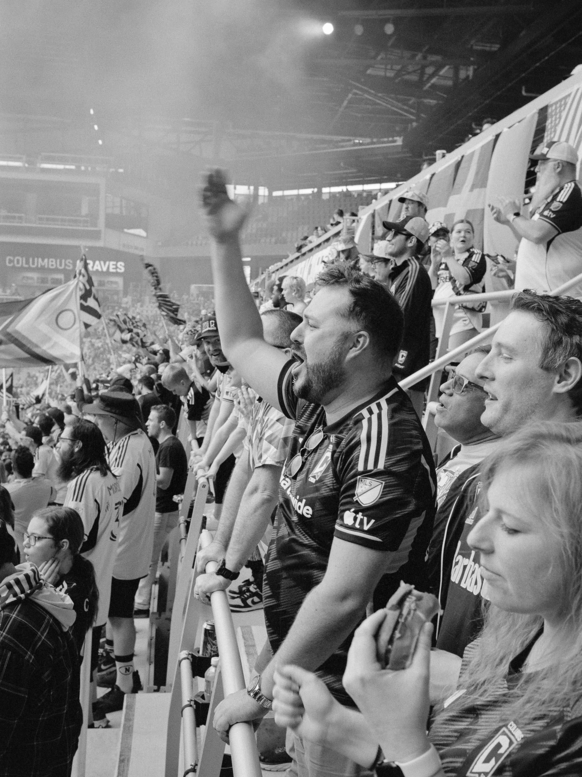 Black and white analog photograph shot on Leica Minilux and Kodak Professional T-Max 400 with 40mm f2.4 in Columbus, Ohio by Jack_von_Linden (United States). [Editorial]